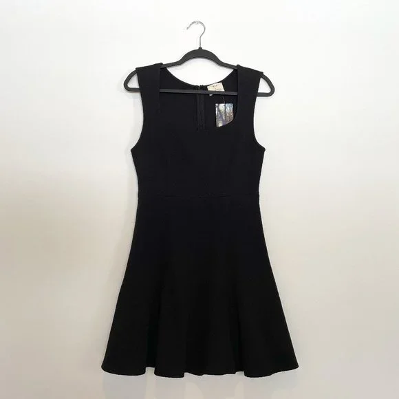 urban outfitters black skater dress UO Sky Scoop Neck Mini Dress